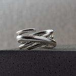 Chunky Silver Ring, Statement Sterling Silver Ring, Gift For Her, Minimalist Ring 925 silver