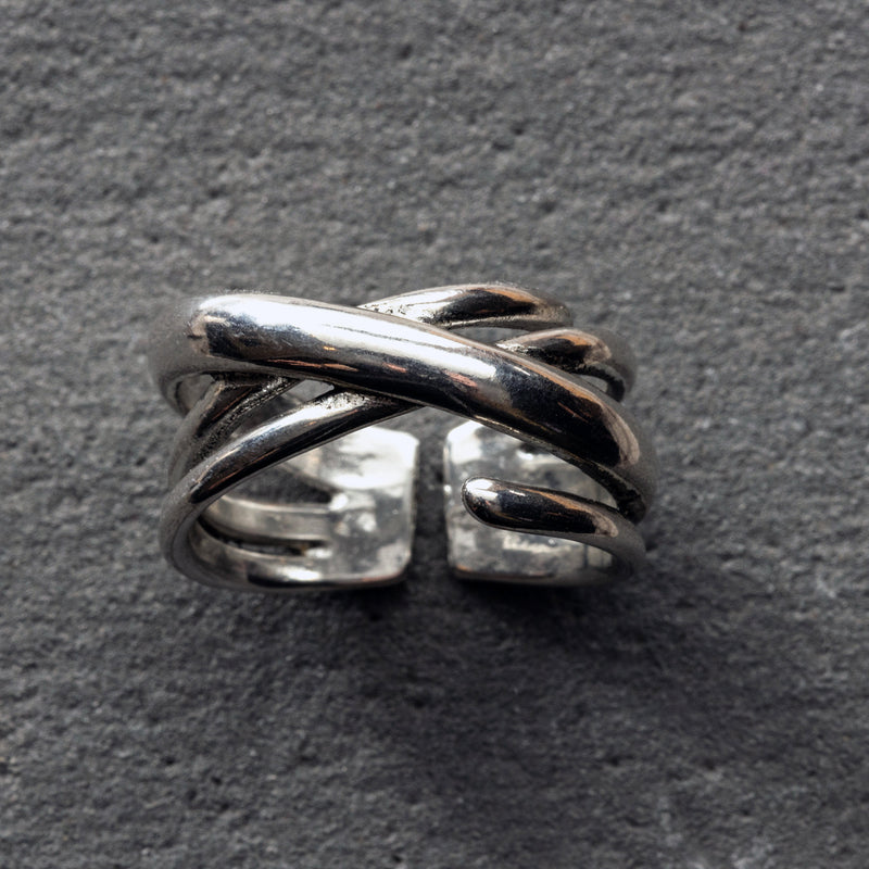 Chunky Silver Ring, Statement Sterling Silver Ring, Gift For Her, Minimalist Ring 925 silver